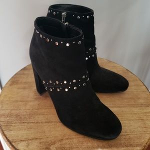 Sam Edelman Black Suede Studded Boots